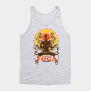 Yoga : Physical Mental Spiritual Discipline Tank Top